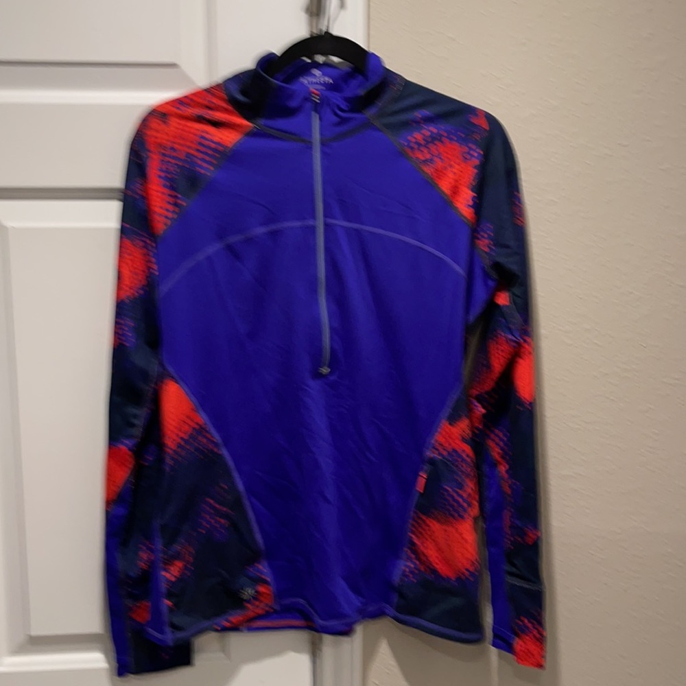 Athleta Running Wild Half Zip 2.0 Electro Top